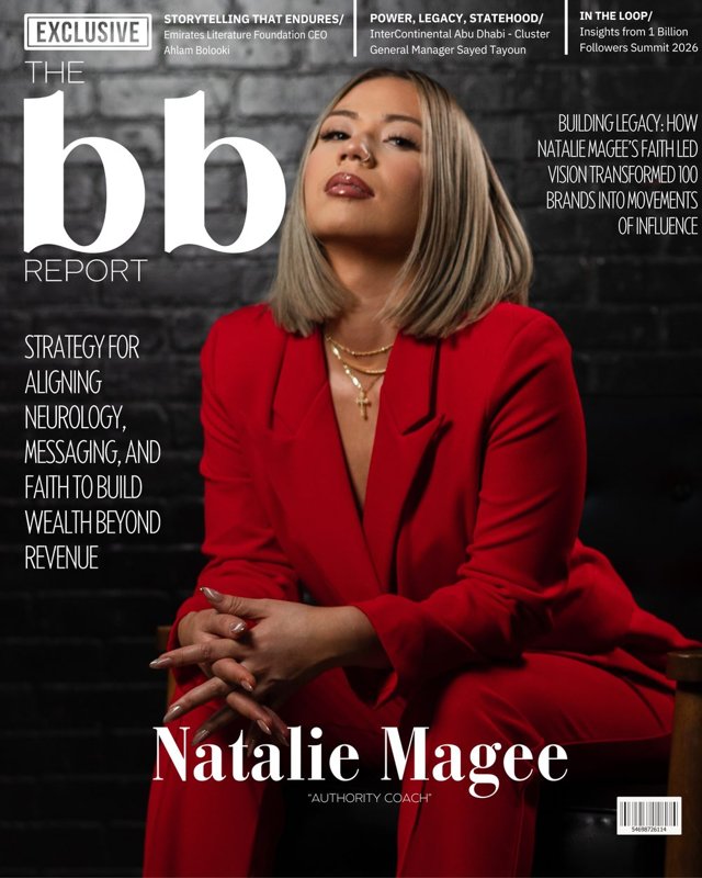 The BB Report cover: Natalie Magee