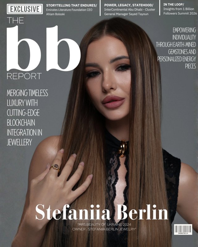 The BB Report cover: Stefaniia Berlin